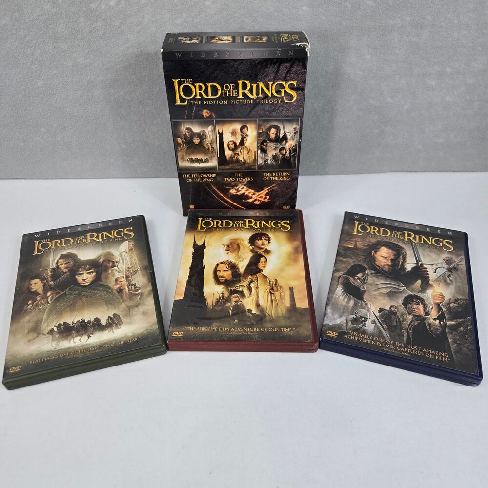 The Lord of the Rings Trilogy Widescreen 6-Disc DVD Set Complete in Box